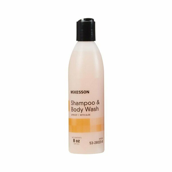 Mckesson Shampoo and Body Wash, Apricot Scent, 8 oz. Squeeze Bottle, 48PK 53-28023-8